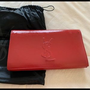 YSL clutch - red in PERFECT condition